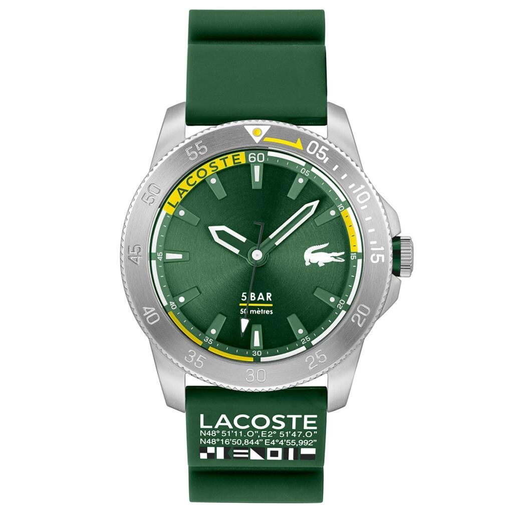 Lacoste 2011332 Quartz Silikon Yeşil 46 mm Erkek Kol Saati