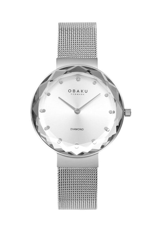 Obaku Denmark V300LXCIMC Quartz Çelik Gri Safir Cam 32 mm Kadın Kol Saati
