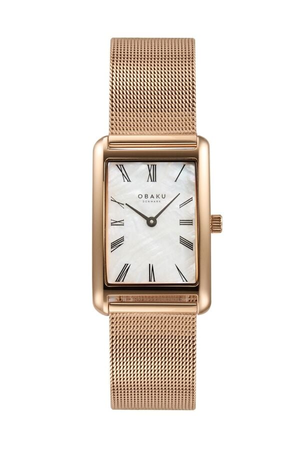 Obaku Denmark V311LXVWMV Quartz Altın Rengi Hasır Kordon 24 mm Kadın Kol Saati