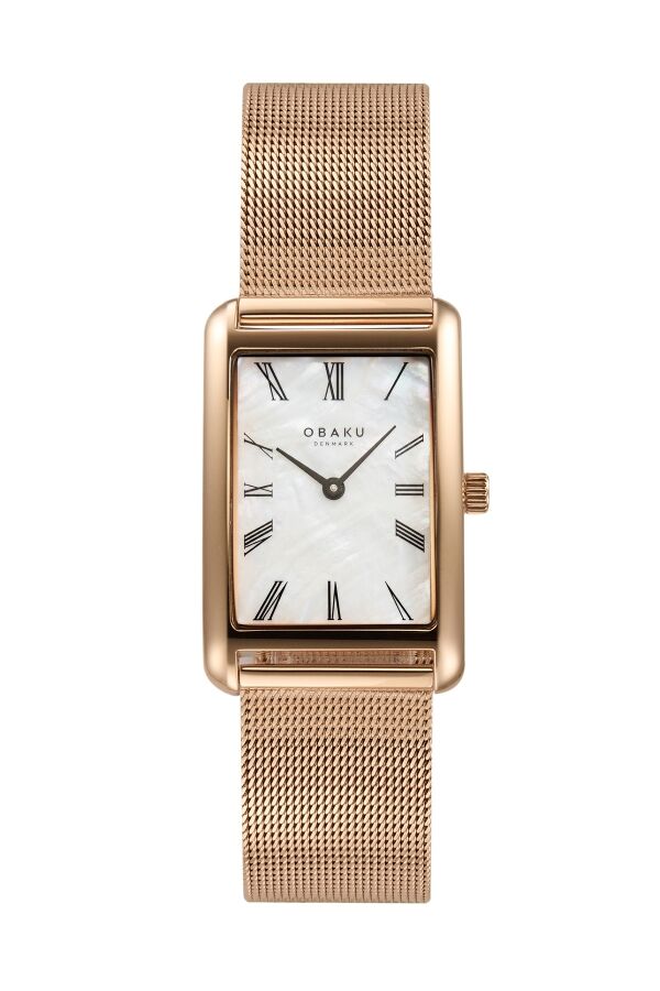 Obaku Denmark V311LXVWMV Quartz Altın Rengi Hasır Kordon 24 mm Kadın Kol Saati