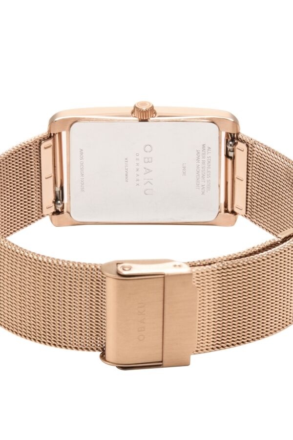 Obaku Denmark V311LXVWMV Quartz Altın Rengi Hasır Kordon 24 mm Kadın Kol Saati