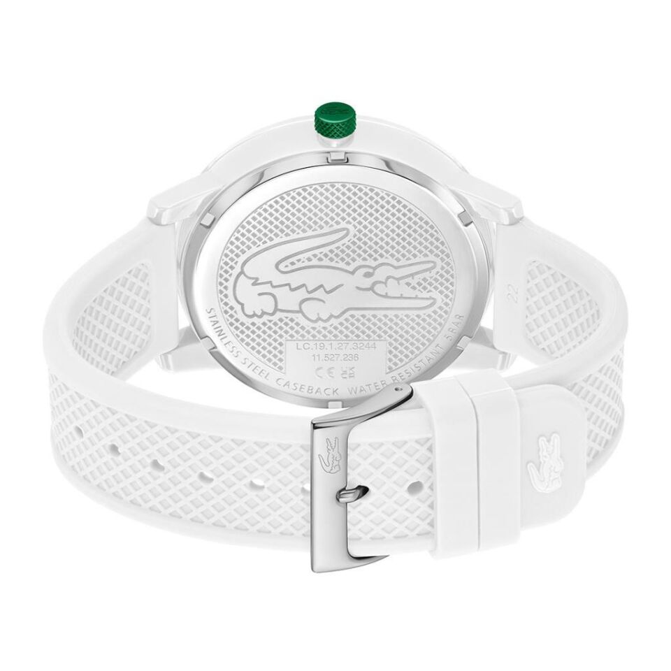 Lacoste 2011315 Quartz Silikon Beyaz 48 mm Erkek Kol Saati