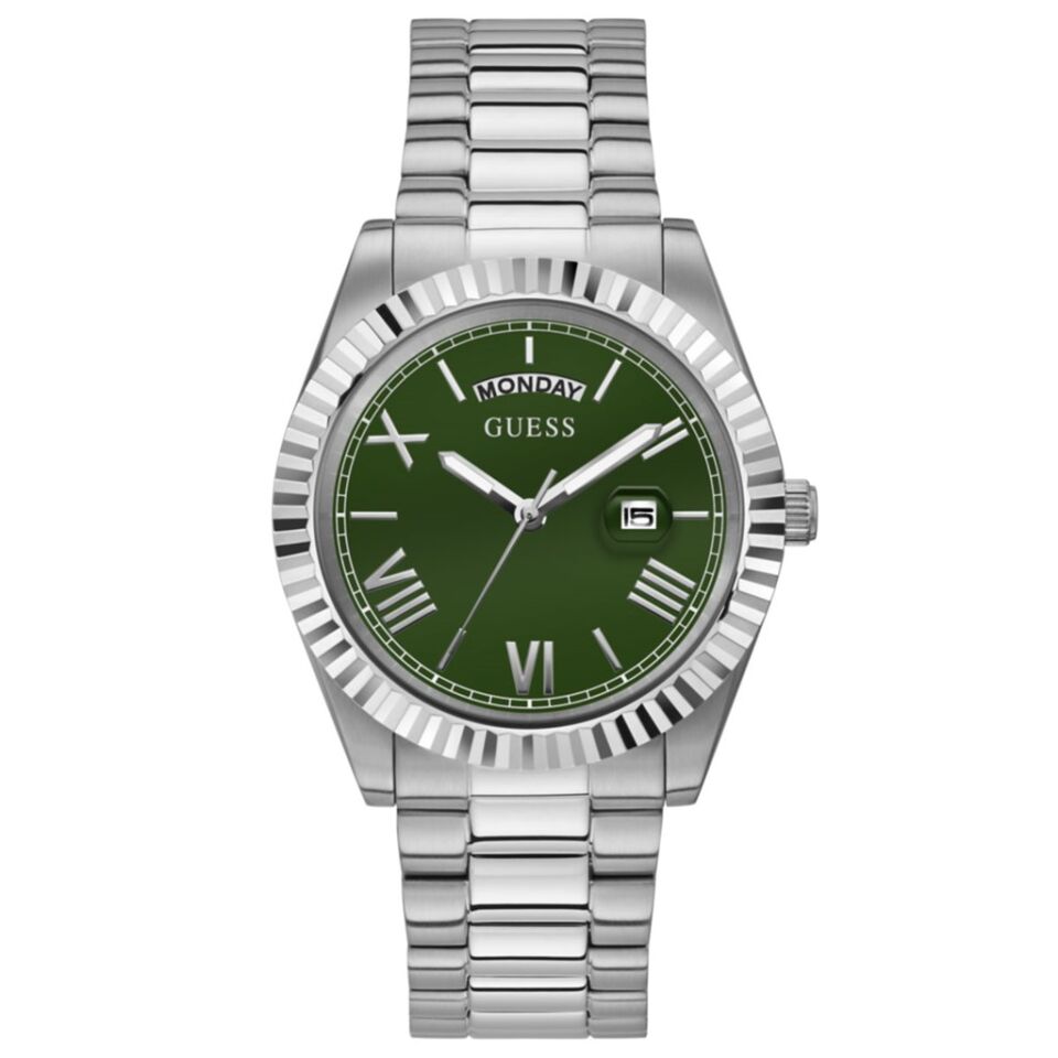 Guess GUGW0265G10 Quartz Çelik Gri Yeşil Kadran 42 mm Erkek Kol Saati