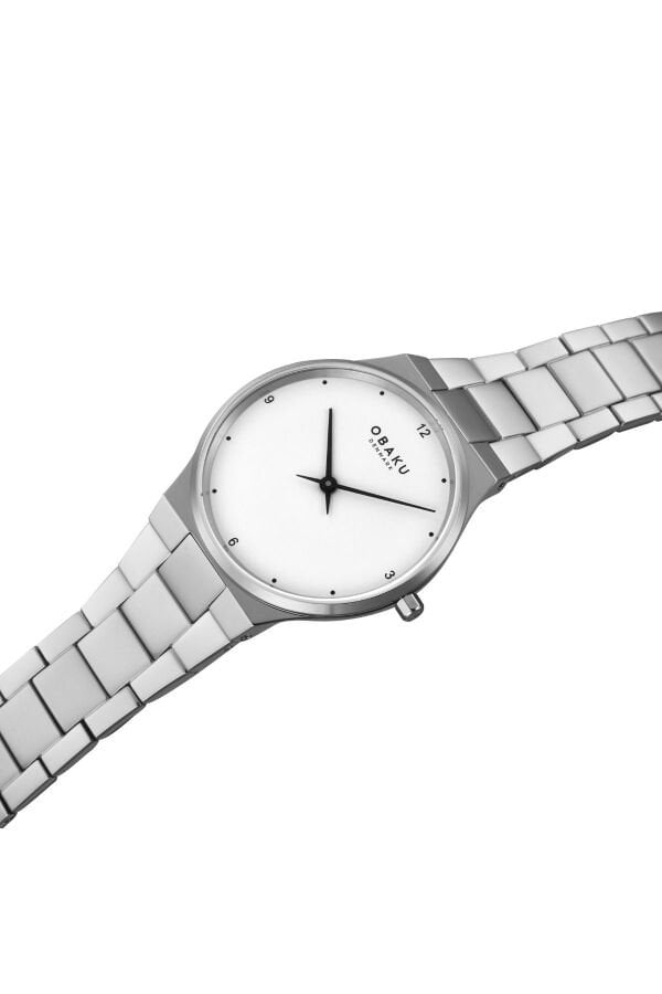 Obaku Denmark V305LXCWSC Quartz Çelik Gri Safir Cam 32 mm Kadın Kol Saati
