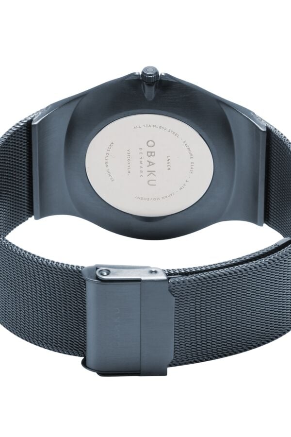 Obaku Denmark V316GXYLML Quartz Hasır Kordon Lacivert Safir Cam 40 mm Erkek Kol Saati