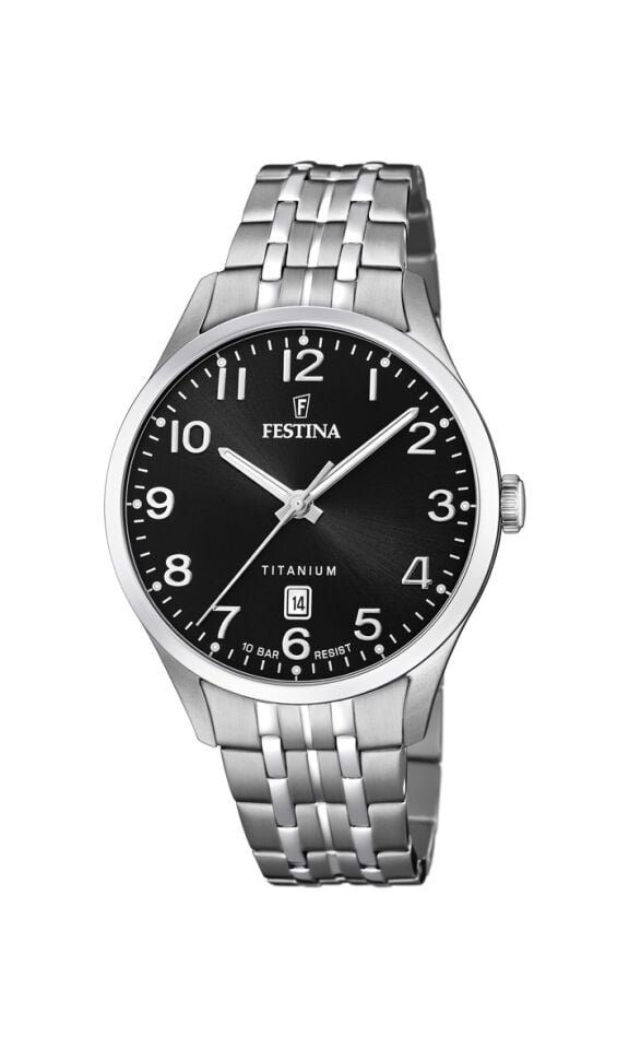 Festina F20466/3 Quartz Titanyum Gri Siyah Kadran 10 ATM 40 mm Erkek Kol Saati