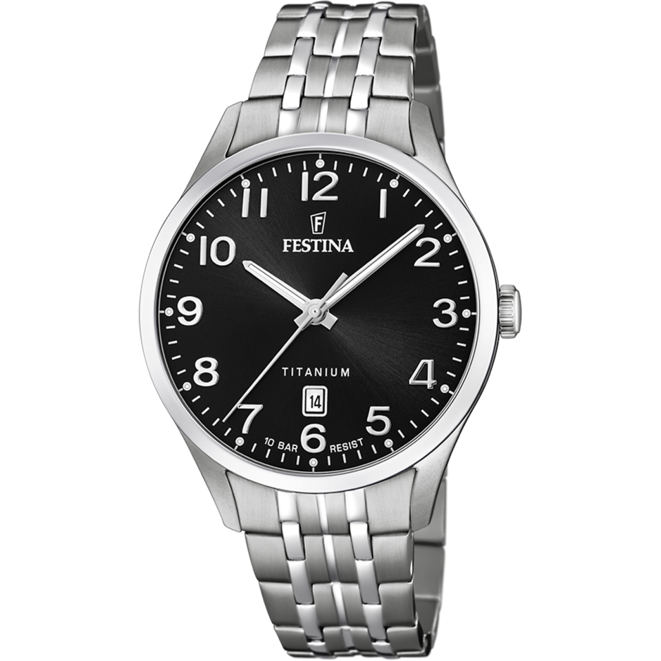 Festina F20466/3 Quartz Titanyum Gri Siyah Kadran 10 ATM 40 mm Erkek Kol Saati