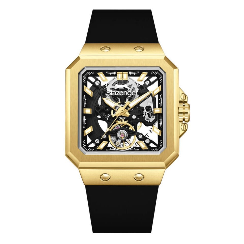 Slazenger SL.09.2500.1.05 Otomatik Silikon Siyah 40 mm Erkek Kol Saati