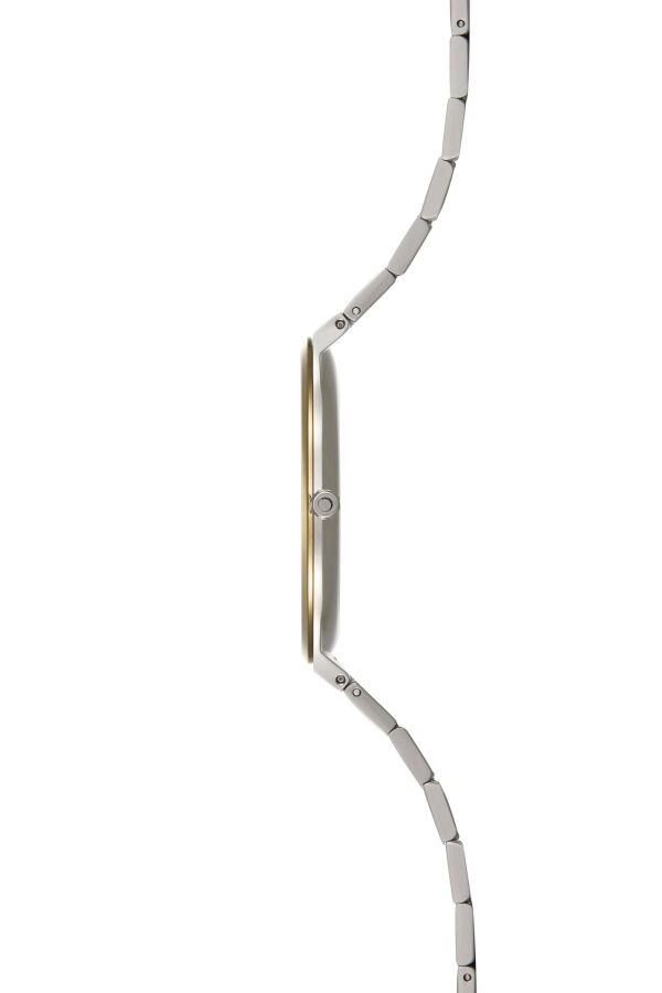 Obaku Denmark V305GXFWSF Quartz Çelik Altın/Gri Beyaz Kadran Safir Cam 42 mm Erkek Kol Saati