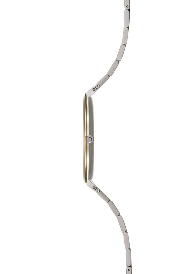 Obaku Denmark V305GXFWSF Quartz Çelik Altın/Gri Beyaz Kadran Safir Cam 42 mm Erkek Kol Saati