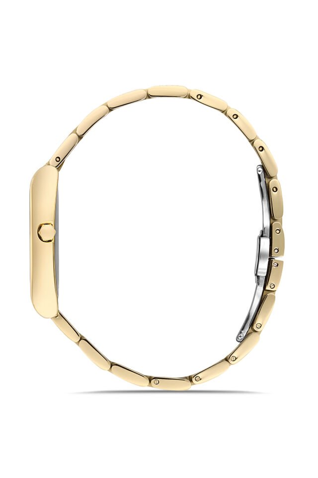 Ferro Sarı Çelik Kordon Kadın Kol Saati FL21771AWT-B 3ATM Su Geçirmez 2 Yıl Garantili HediyePaketli