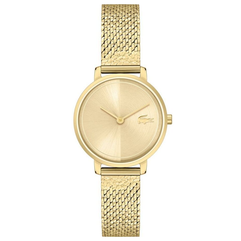 Lacoste 2001297 Quartz Hasır Altın Rengi 28 mm Kadın Kol Saati