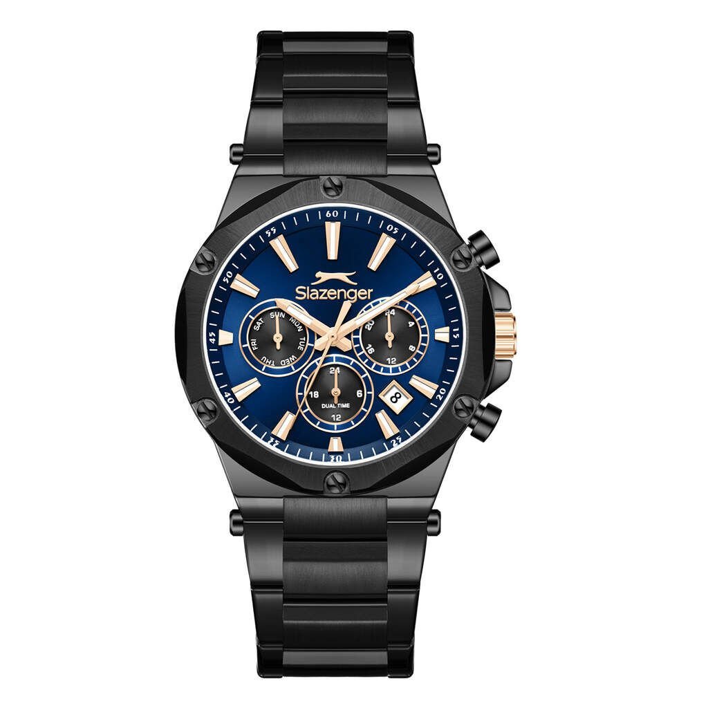 Slazenger SL.09.2501.2.03 Quartz Çelik Siyah 42 mm Erkek Kol Saati