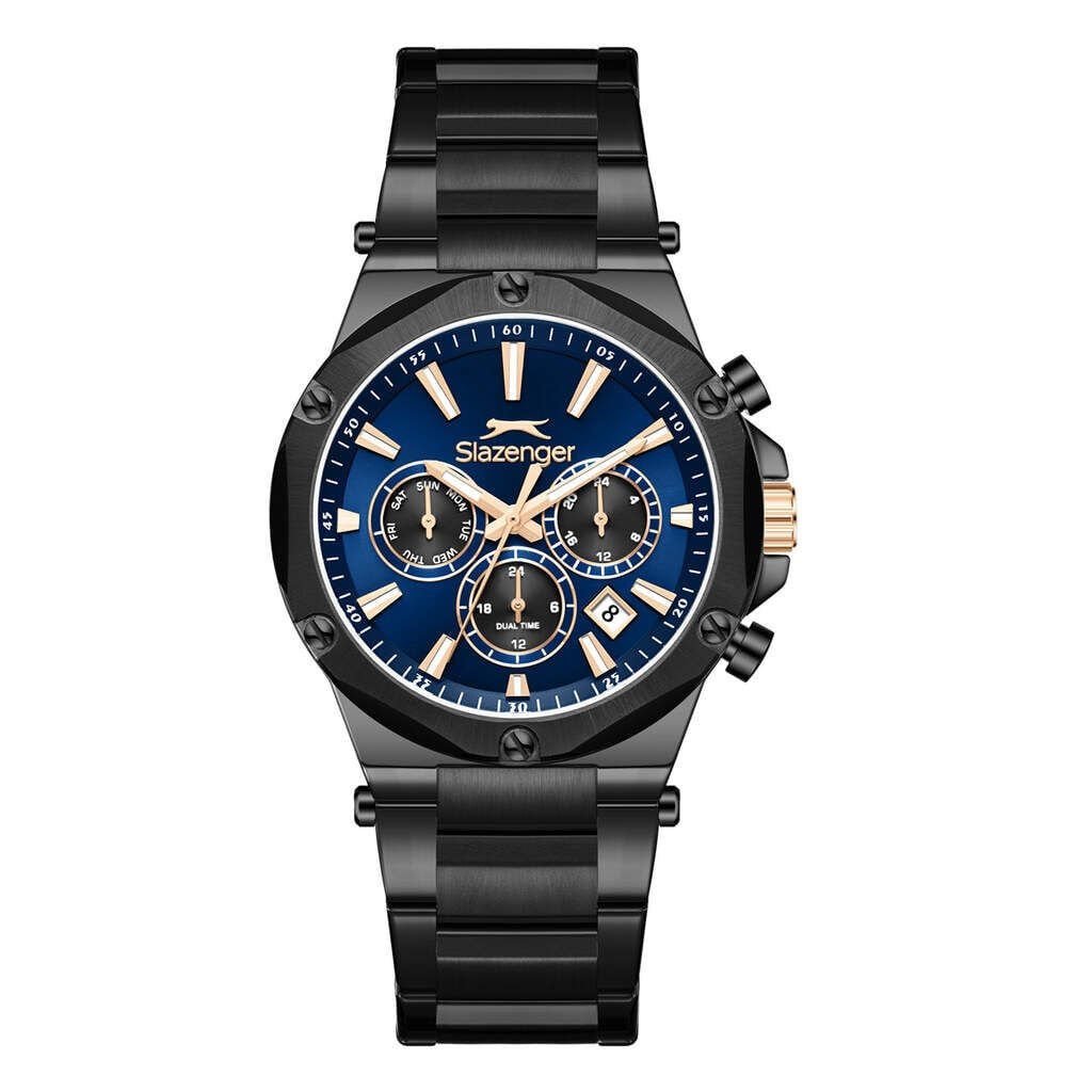 Slazenger SL.09.2501.2.03 Quartz Çelik Siyah 42 mm Erkek Kol Saati