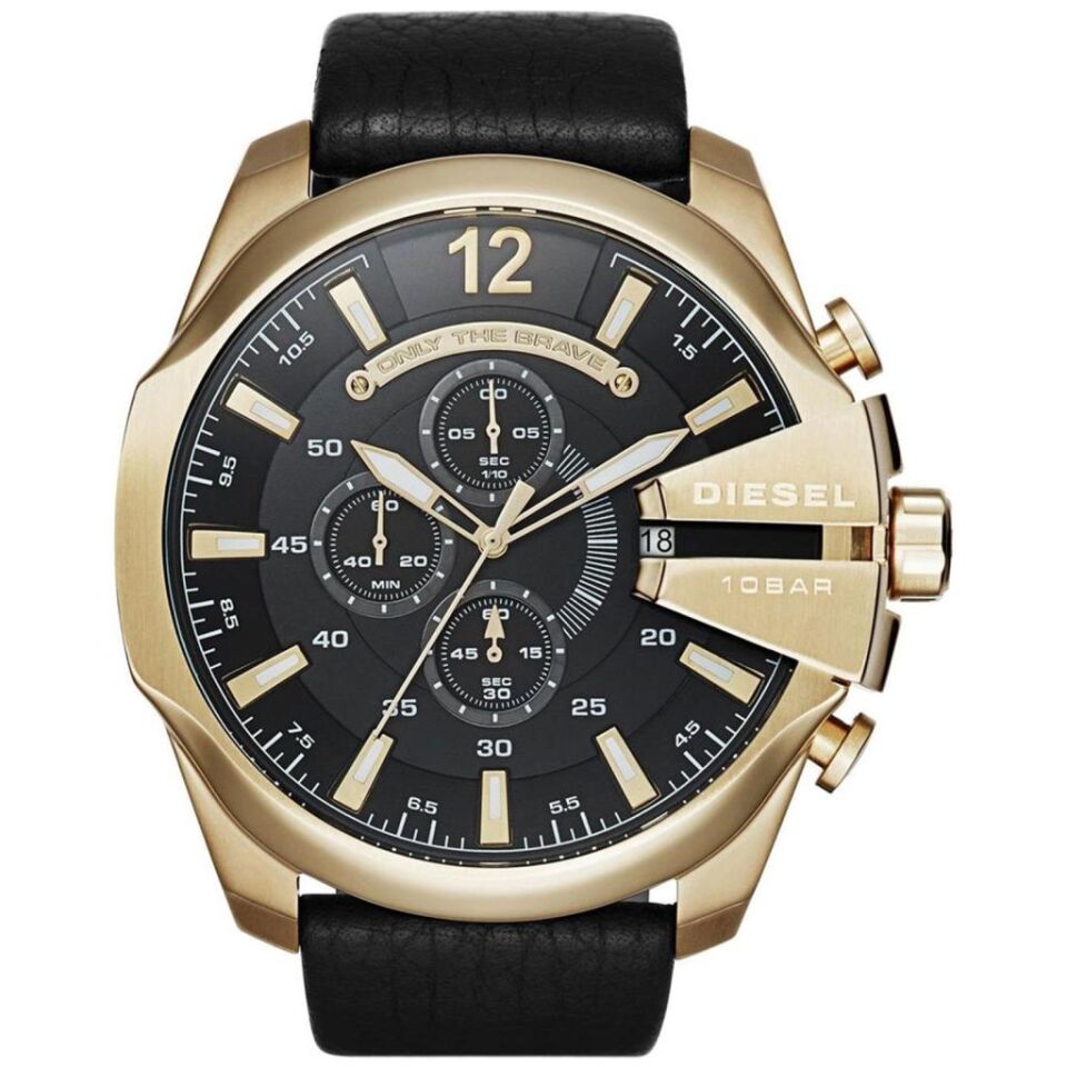 Diesel DZ4344 Quartz Deri Siyah 51 mm Erkek Kol Saati