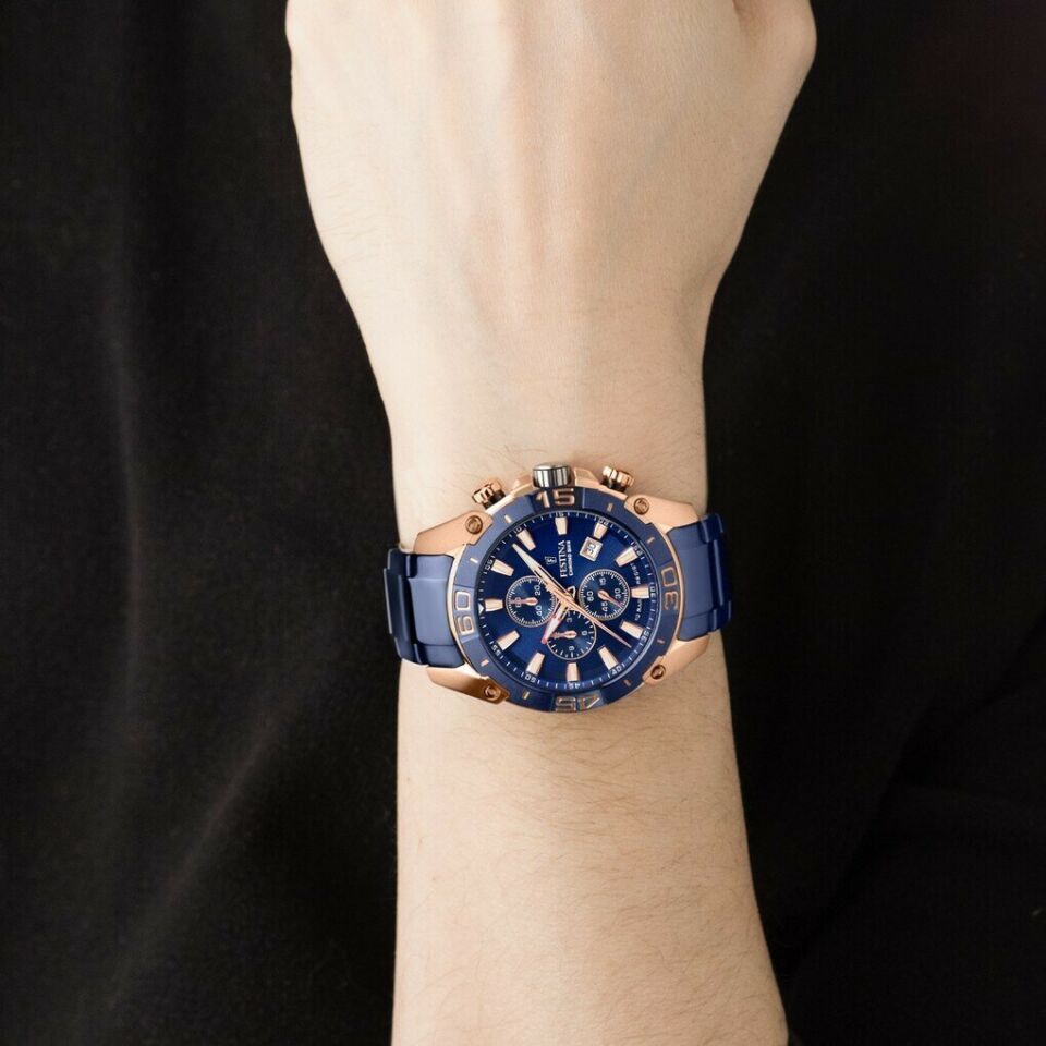 Festina F20711/1 Special Edition Quartz Çelik Mavi 10 ATM Safir Cam 45 mm Erkek Kol Saati