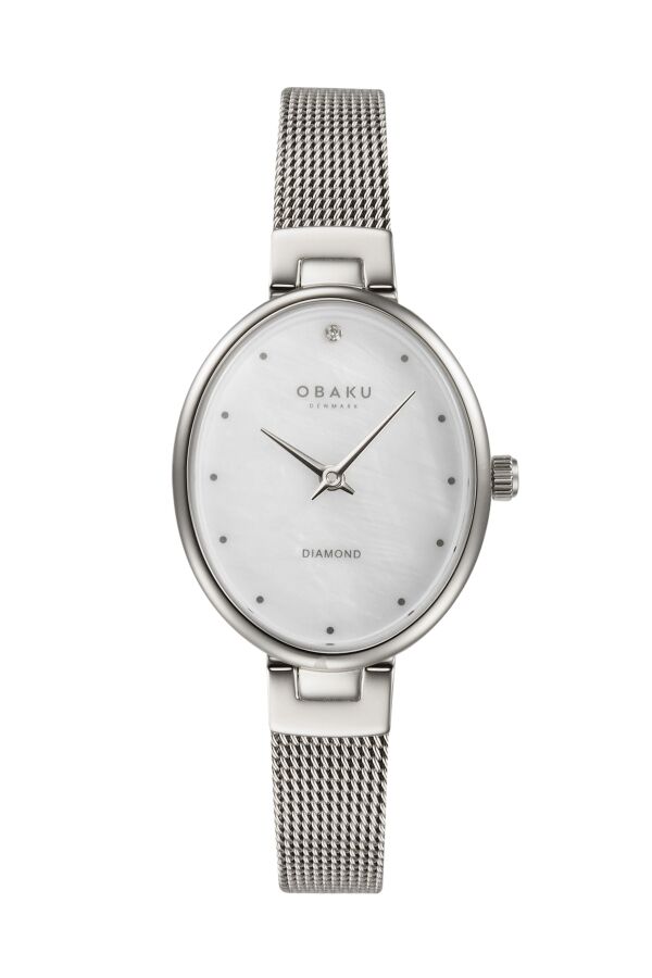 Obaku Denmark V312LXCWMC Quartz Hasır Kordon Gri 24 mm Kadın Kol Saati