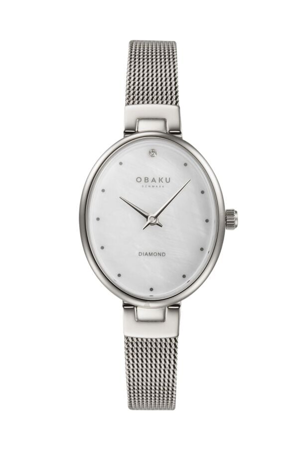 Obaku Denmark V312LXCWMC Quartz Hasır Kordon Gri 24 mm Kadın Kol Saati