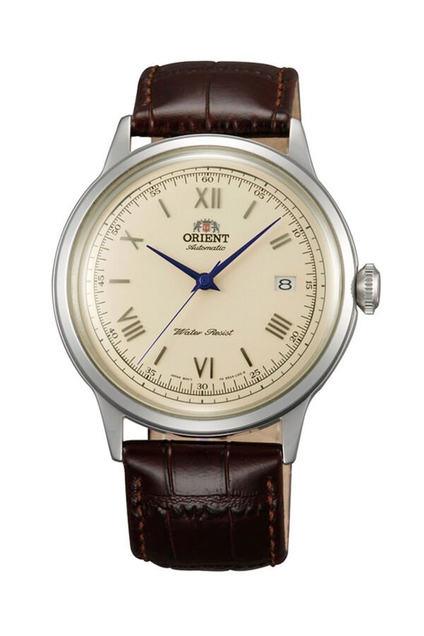 Orient Bambino TAC00009N0 Kurmalı Otomatik Deri Kahverengi Krem Kadran 41 mm Erkek Kol Saati