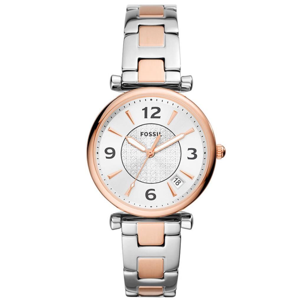 Fossil FES5156 35 mm Rose Gold / Metalik Gri Kadın Kol Saati