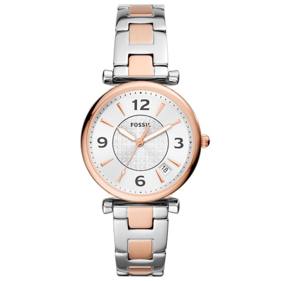 Fossil FES5156 35 mm Rose Gold / Metalik Gri Kadın Kol Saati