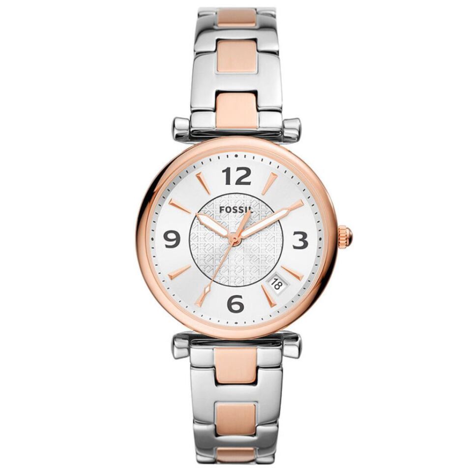 Fossil FES5156 35 mm Rose Gold / Metalik Gri Kadın Kol Saati