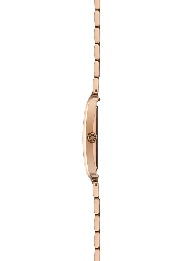 Obaku Denmark V311LXVWSV Quartz Çelik Rose Beyaz Kadran 24 mm Kadın Kol Saati