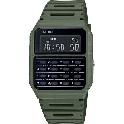Casio CA-53WF-3BDF Quartz Dijital Silikon Yeşil 34 mm Erkek Kol Saati