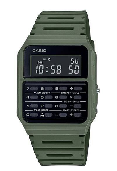 Casio CA-53WF-3BDF Quartz Dijital Silikon Yeşil 34 mm Erkek Kol Saati
