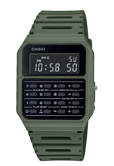 Casio CA-53WF-3BDF Quartz Dijital Silikon Yeşil 34 mm Erkek Kol Saati