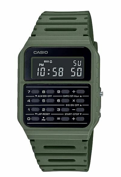 Casio CA-53WF-3BDF Quartz Dijital Silikon Yeşil 34 mm Erkek Kol Saati