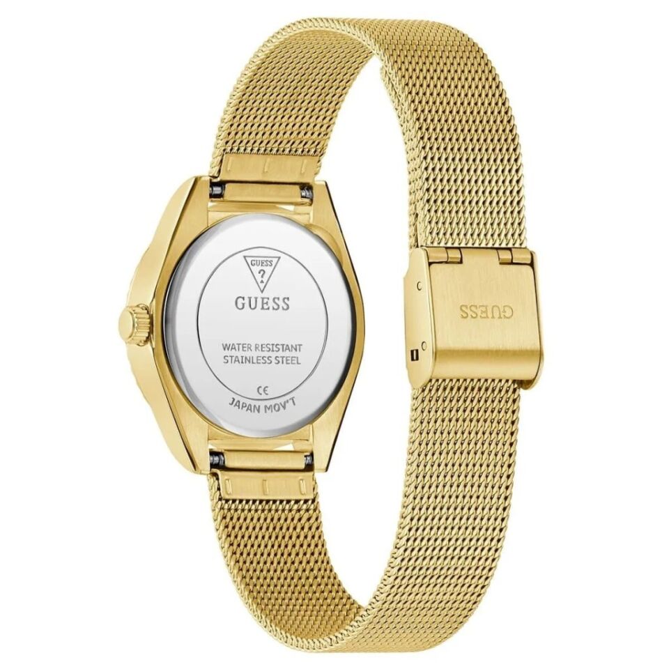 Guess GUGW0842L2 Quartz Çelik Hasır Altın Rengi 30 mm Pırlantalı Kadın Kol Saati