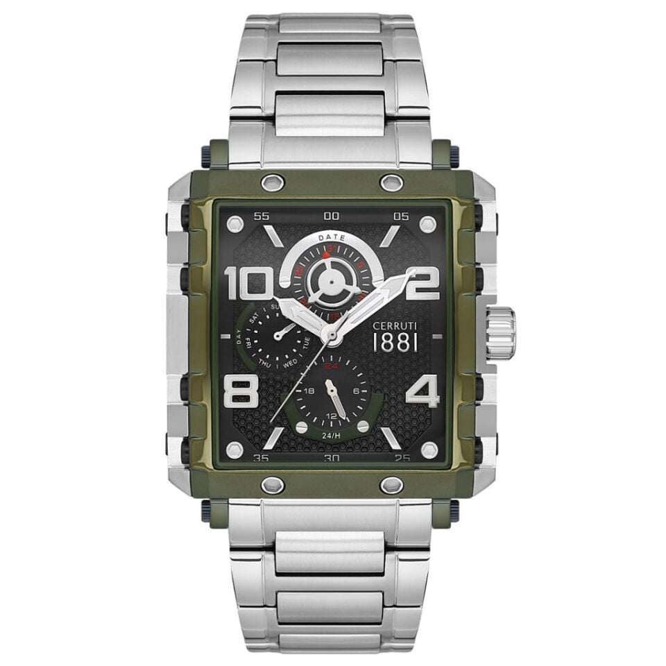 CERRUTI 1881 CIWGK0038003 Quartz Çelik Gri Siyah Kadran 42 mmx49.5 mm Erkek Kol Saati