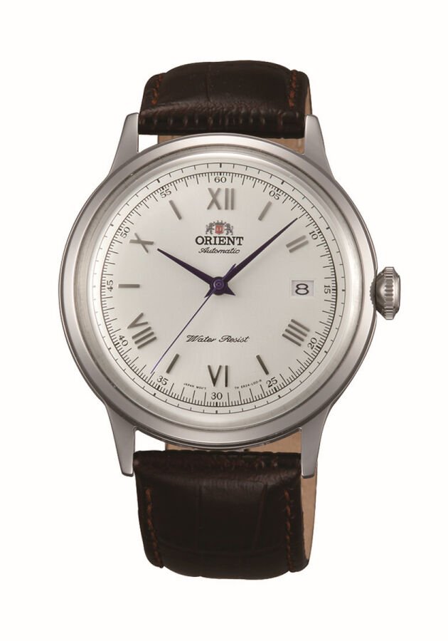 Orient Bambino TAC00009W0 Kurmalı Otomatik Deri Kahverengi Krem Kadran 41 mm Erkek Kol Saati