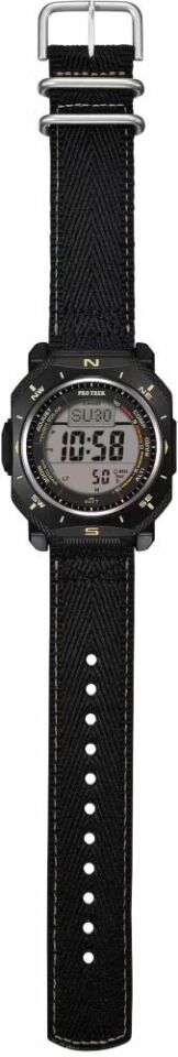 Casio PRG-69-1DR Solar Silikon Siyah 10 ATM 46 mm Erkek Kol Saati