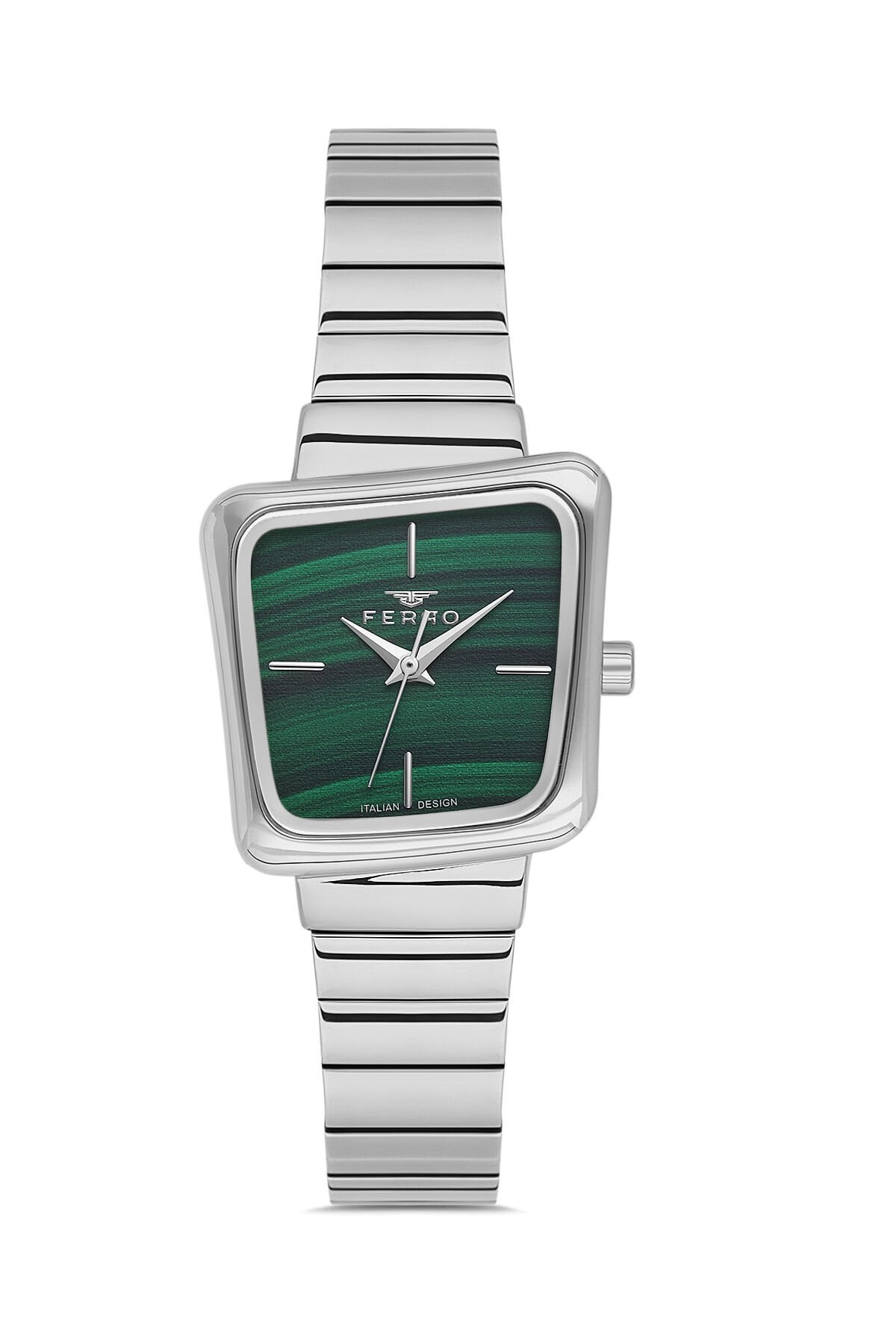 Ferro Gümüş Çelik Kordon Kadın Kol Saati FL40157A-A6 3ATM Su Geçirmez 2 Yıl Garantili HediyePaketli