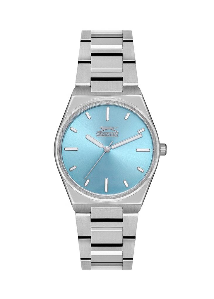 Slazenger SL.09.2116.3.04 35 mm Metalik Gri Çelik Mavi Kadran Kadın Kol Saati