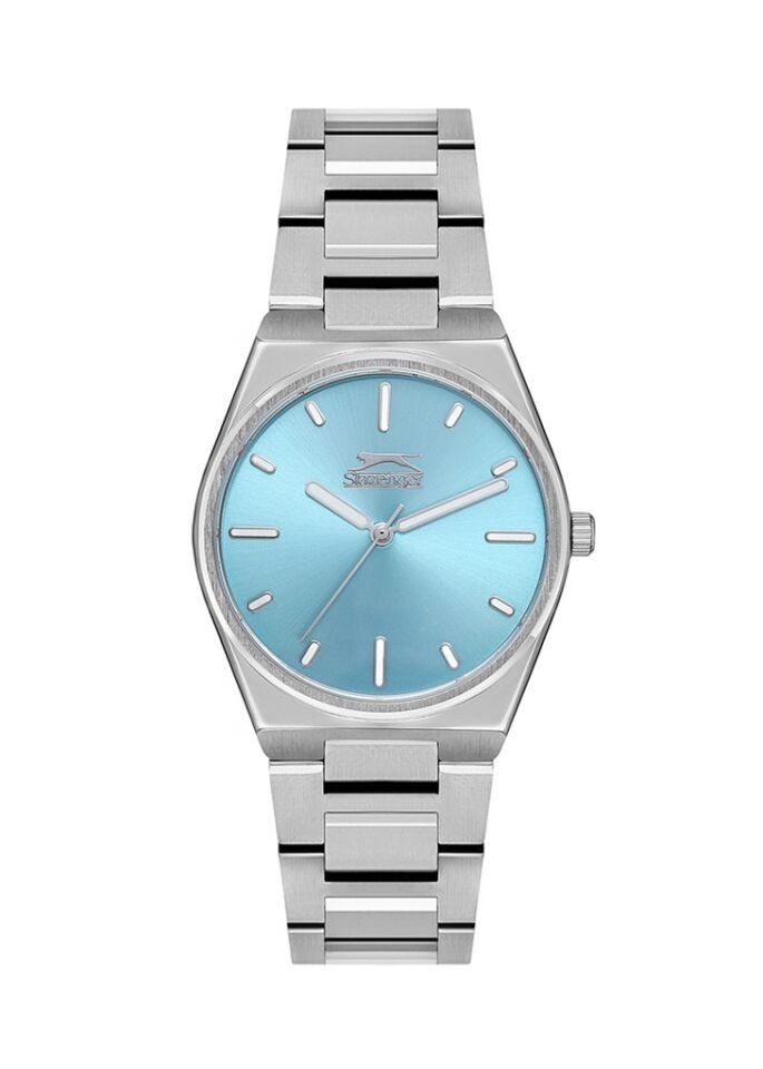 Slazenger SL.09.2116.3.04 35 mm Metalik Gri Çelik Mavi Kadran Kadın Kol Saati