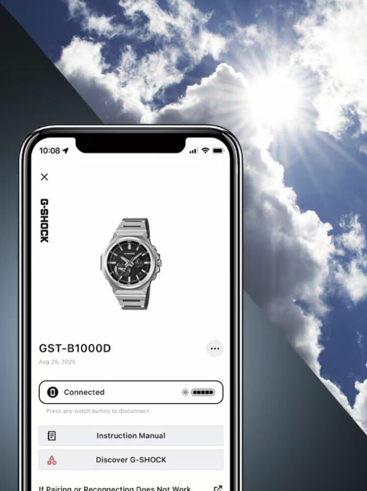 Casio GST-B1000D-2ADR Solar Çelik Gri Lacivert Kadran 20 ATM 44 mm Erkek Kol Saati