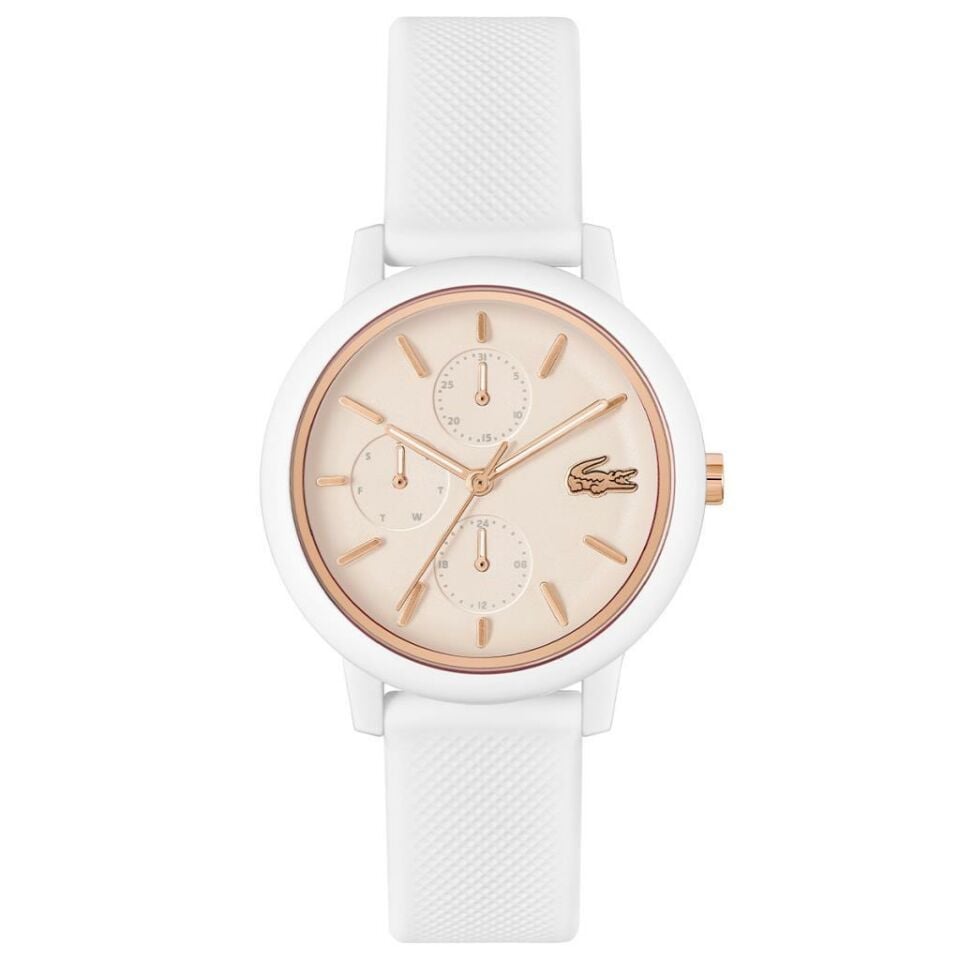 Lacoste 2001326 Quartz Silikon Beyaz 38 mm Kadın Kol Saati