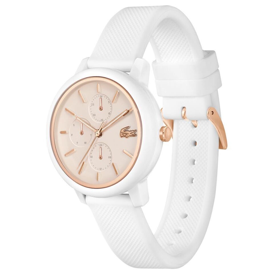 Lacoste 2001326 Quartz Silikon Beyaz 38 mm Kadın Kol Saati