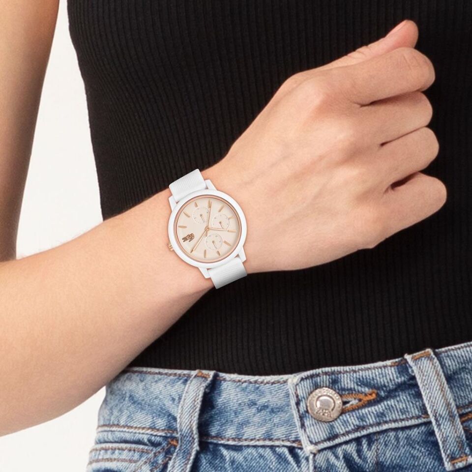 Lacoste 2001326 Quartz Silikon Beyaz 38 mm Kadın Kol Saati