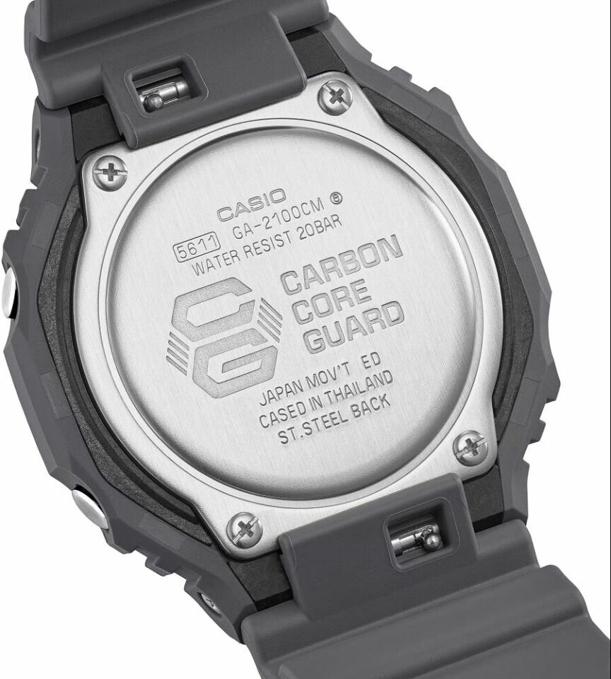 Casio GA-2100CM-8ADR Quartz Silikon BiColor 20 ATM 45 mm Erkek Kol Saati