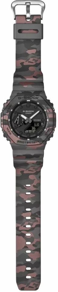 Casio GA-2100CM-8ADR Quartz Silikon BiColor 20 ATM 45 mm Erkek Kol Saati