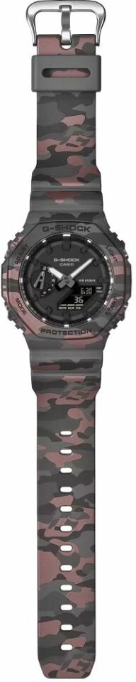Casio GA-2100CM-8ADR Quartz Silikon BiColor 20 ATM 45 mm Erkek Kol Saati