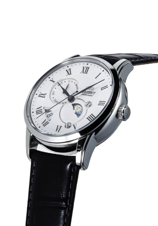 Orient RA-AK0008S30B Kurmalı Otomatik Deri Siyah Sun&Moon 43 mm Erkek Kol Saati