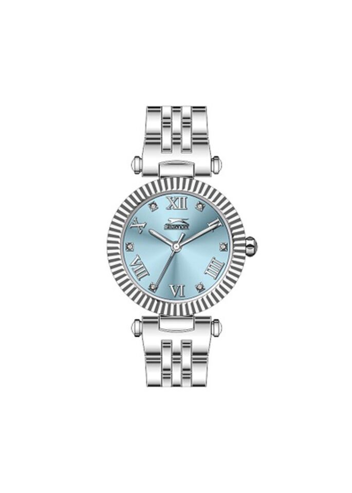 Slazenger SL.09.2140.3.07 Quartz Çelik Metalik Gri Mavi Kadran 26 mm Kadın Kol Saati