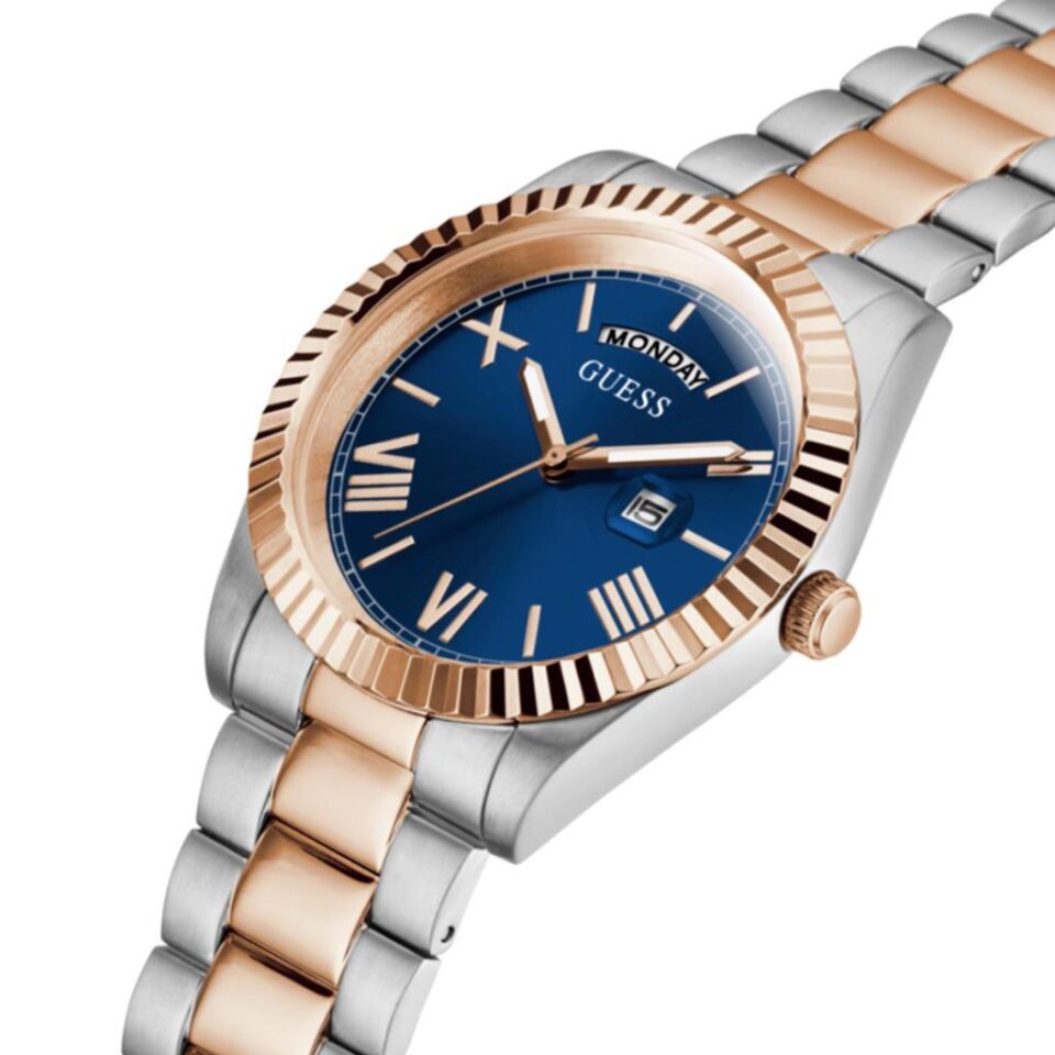 Guess GUGW0265G12 Quartz Çelik Rose/Gri Mavi Kadran 42 mm Erkek Kol Saati