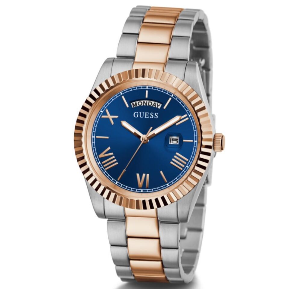 Guess GUGW0265G12 Quartz Çelik Rose/Gri Mavi Kadran 42 mm Erkek Kol Saati