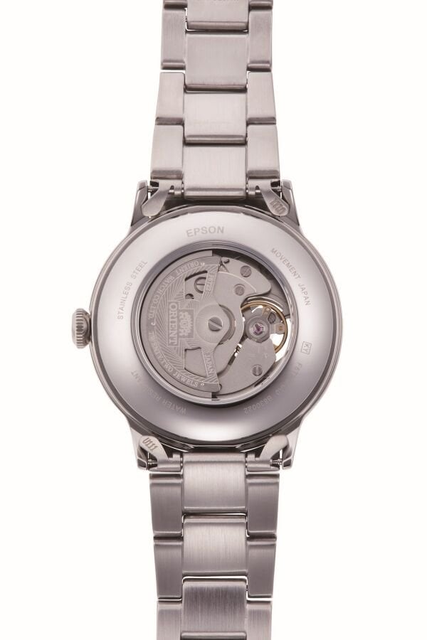 Orient Bambino RA-AG0026E30B Kurmalı Otomatik Çelik Gri Yeşil Kadran Open Heart 41 mm Erkek Kol Saati